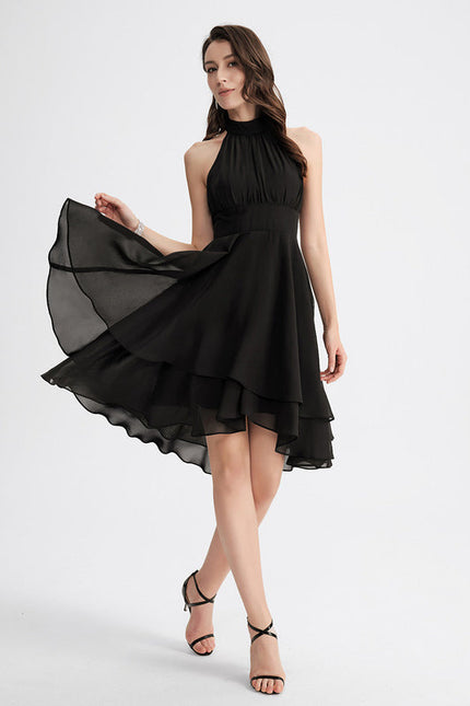 Robe Cocktail Fluide Éclatante - gallery 1