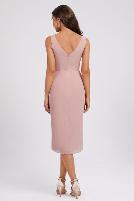 Robe Cocktail Rose Flottante - gallery 4