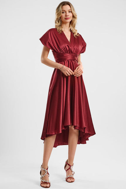 Robe Cocktail Satinée Multi-Style - gallery 3