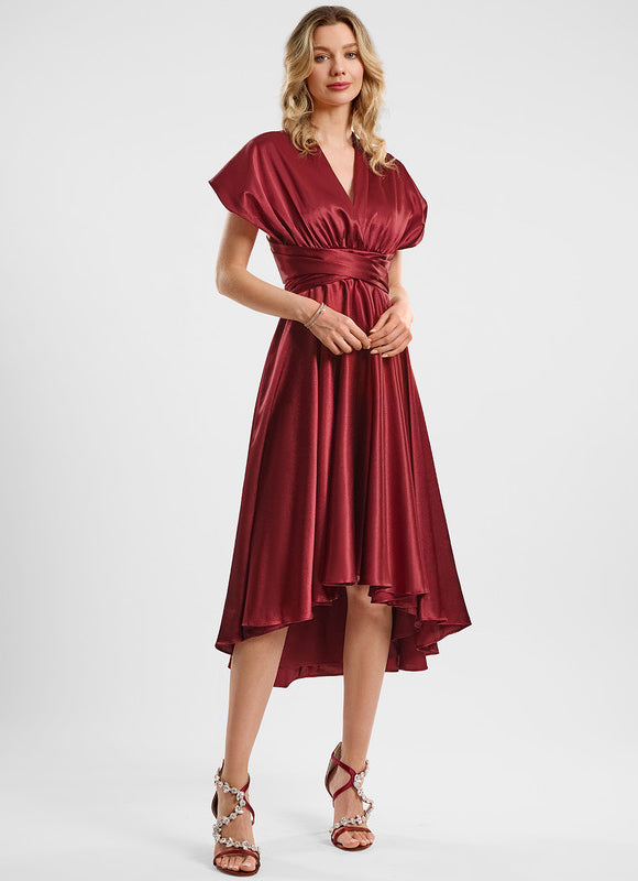 Robe Cocktail Satinée Multi-Style - gallery 3