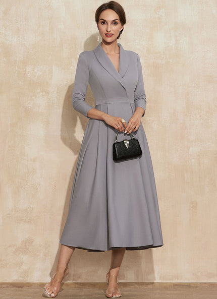 Robe Cocktail Grise Chic