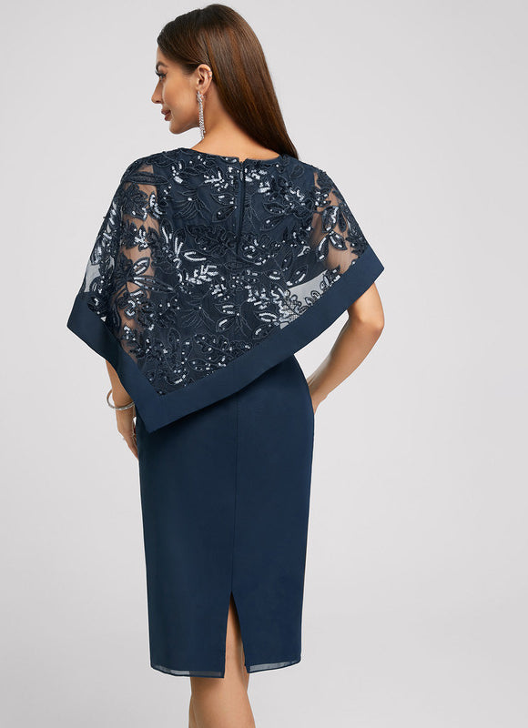 Robe Cocktail Nuit Marine Chic - gallery 6