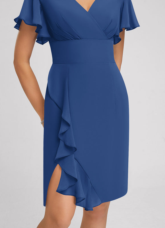 Robe Cocktail Violette Élégante - gallery 5