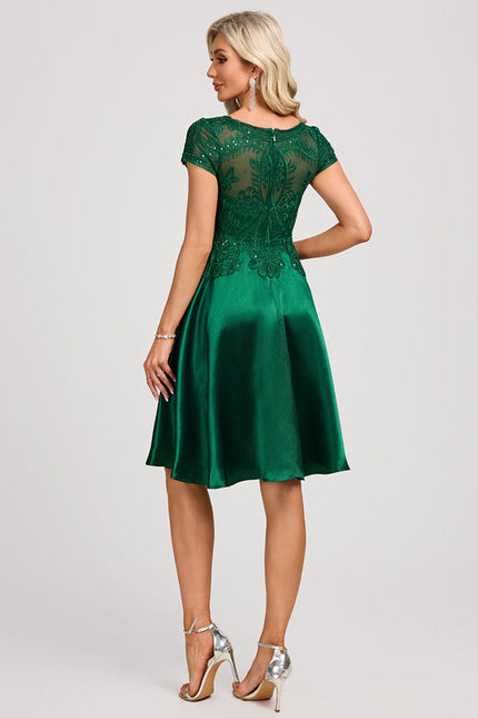 Robe Cocktail Émeraude Envoûtante - gallery 5