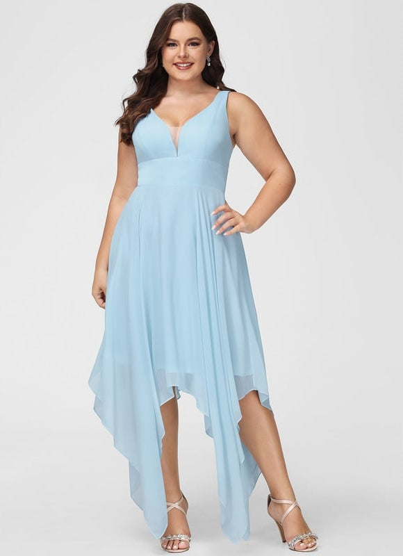 Robe Cocktail Fluide Vert Pâle - gallery 7
