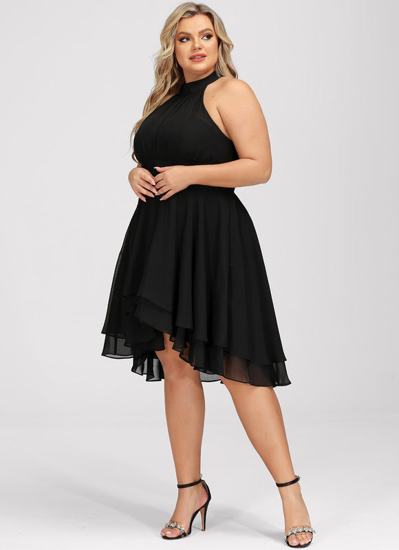 Robe Cocktail Fluide Éclatante - gallery 7