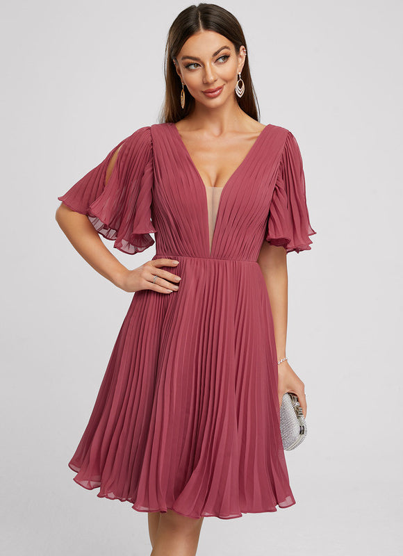 Robe De Cocktail Plissée - gallery 1