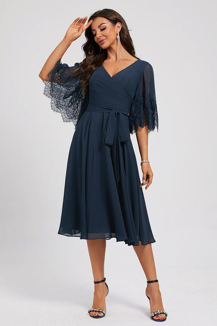 Robe Cocktail Tulle Pétale Chic - gallery 3