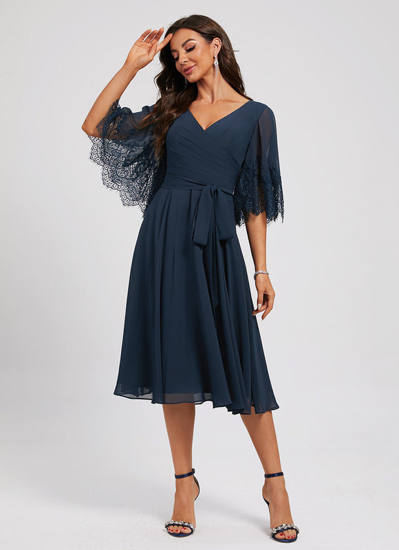 Robe Cocktail Tulle Pétale Chic - gallery 3
