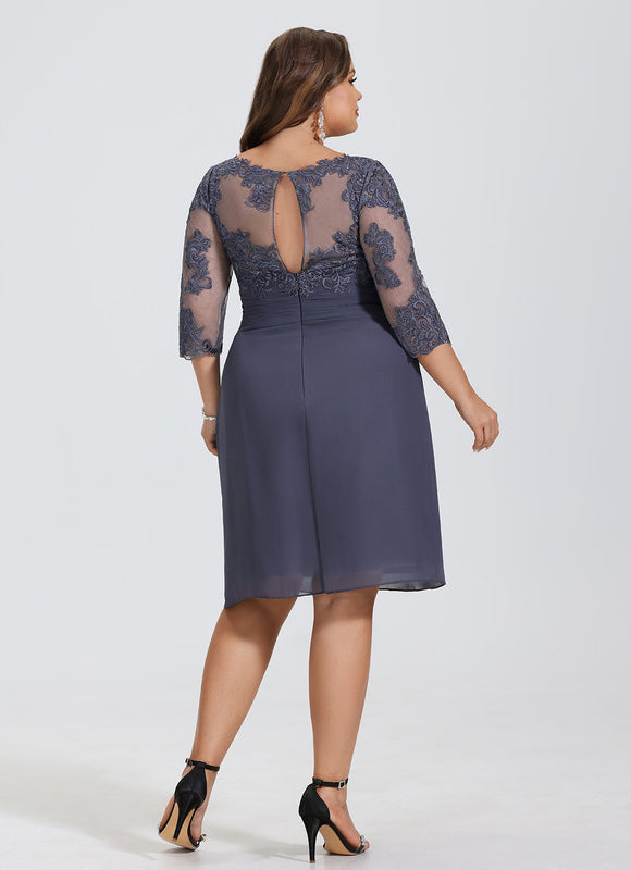 Robe Cocktail Nuit Dentelée Chic - gallery 5