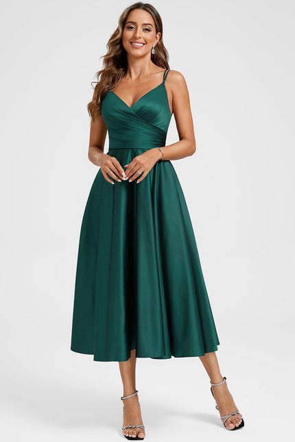 Robe Cocktail Satinée Élégante - gallery 3