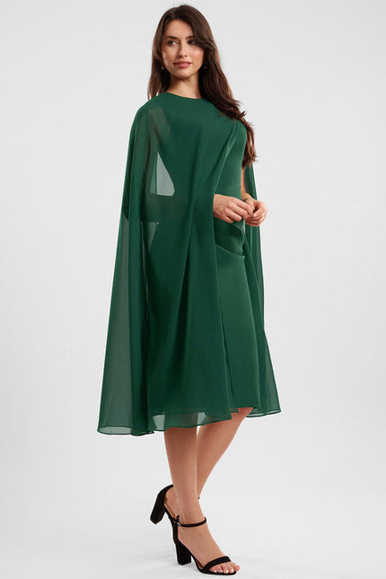 Robe Cocktail Émeraude Aérienne - gallery 2