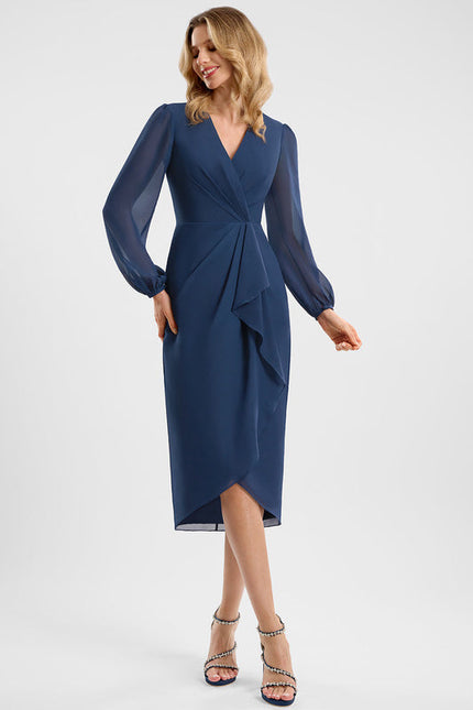 Robe Cocktail Chiffon - gallery 2