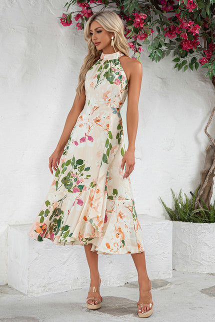 Robe Cocktail Flottante Printanière