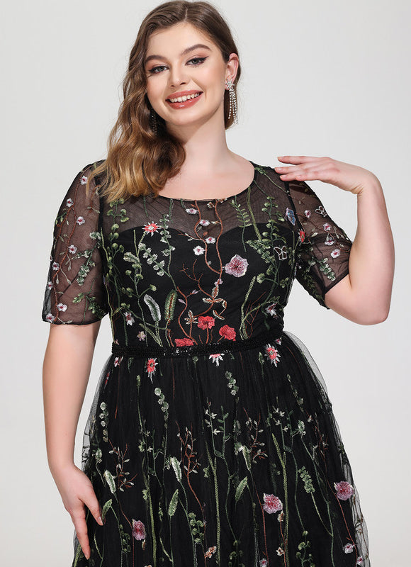 Robe Cocktail Florale Éthérée - gallery 9