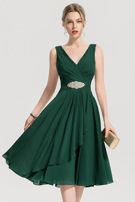 Robe Cocktail Émeraude Lumineuse - gallery 6