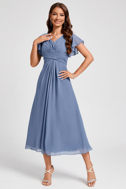 Robe De Cocktail Volants Superposés