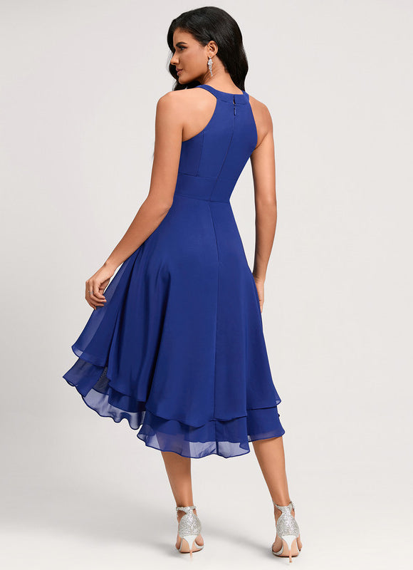 Robe Cocktail Fluide Éclatante - gallery 4
