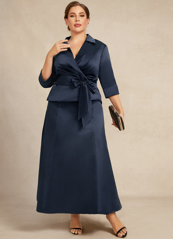 Robe Cocktail Satin Élégant - gallery 9