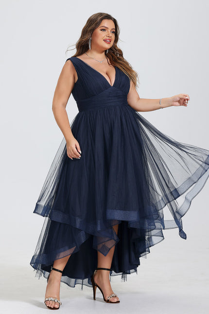 Robe Cocktail Nuit Tulle Flottant - gallery 8