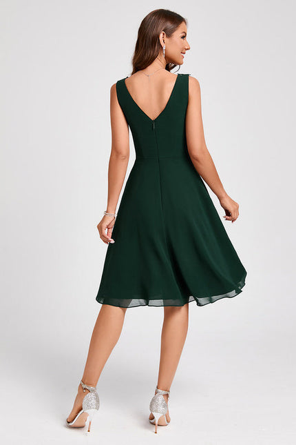 Robe Cocktail Émeraude Élancée - gallery 3