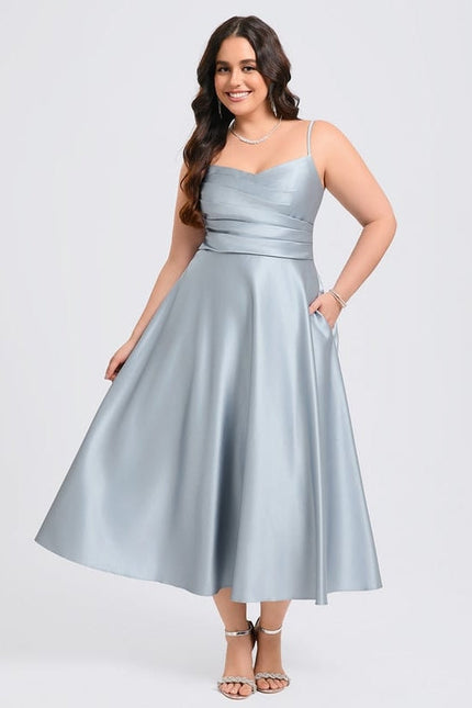 Robe Cocktail Élégance Satinée - gallery 7