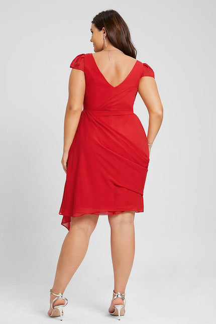 Robe Cocktail Flamboiement Éthéré - gallery 9