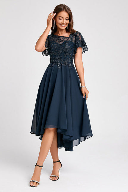 Robe Cocktail Émeraude Couture - gallery 5