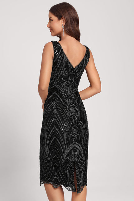 Robe Cocktail Pailletée Élégante - gallery 5