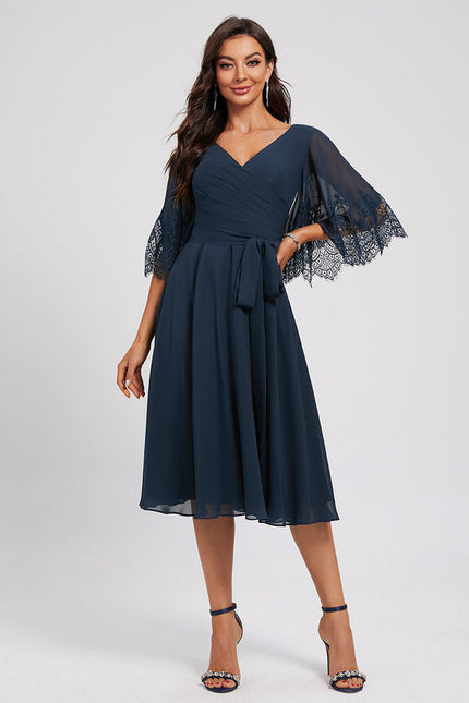 Robe Cocktail Tulle Pétale Chic - gallery 2