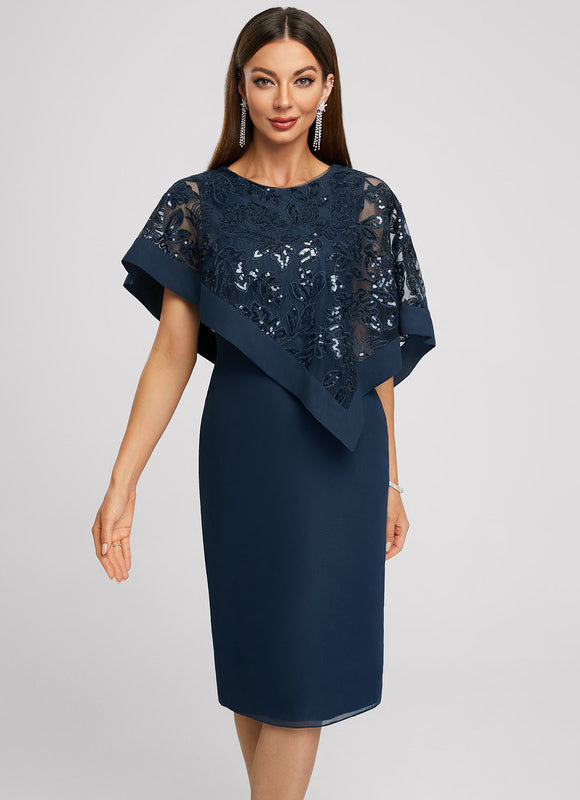 Robe Cocktail Nuit Marine Chic - gallery 1