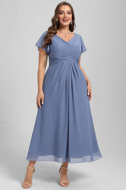 Robe De Cocktail Volants Superposés - gallery 6