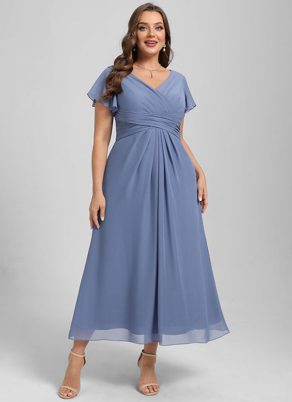 Robe De Cocktail Volants Superposés - gallery 6