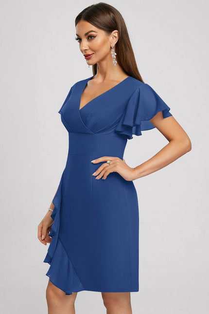 Robe Cocktail Violette Élégante - gallery 3