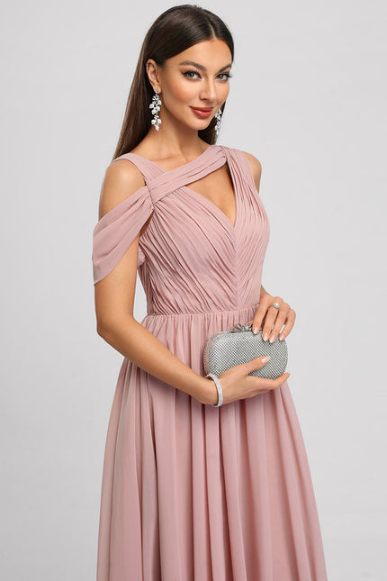 Robe Cocktail Plissée Émeraude - gallery 4