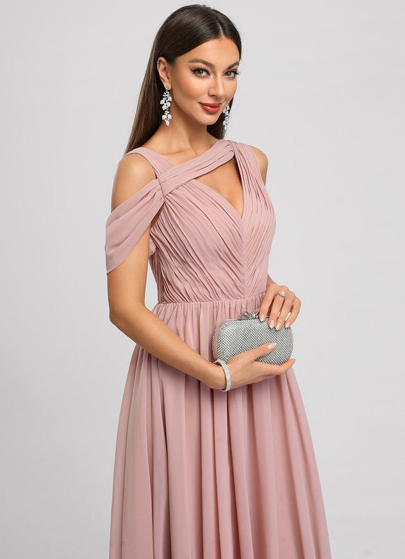 Robe Cocktail Plissée Émeraude - gallery 4
