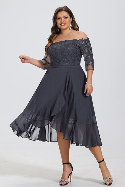 Robe Cocktail Étoilée Noire - gallery 6