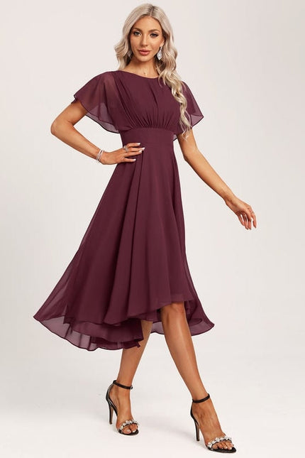 Robe Cocktail Bourgogne Fluide - gallery 1