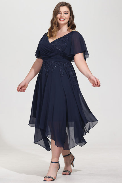 Robe Cocktail Noire Élégante - gallery 9