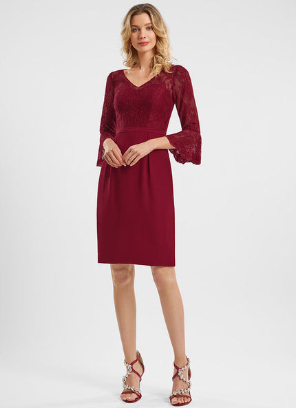 Robe Cocktail Bordeaux Chic