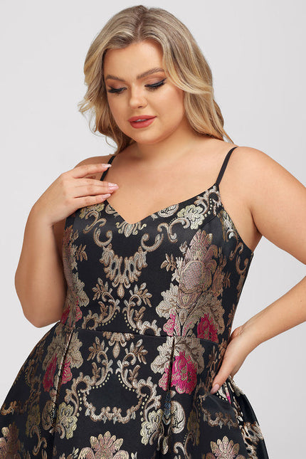 Robe Cocktail Fleurie Luxueuse - gallery 7