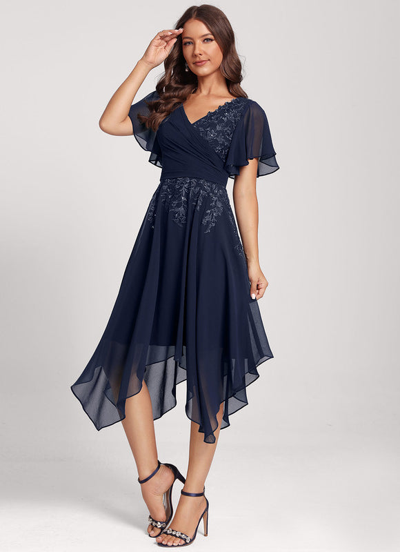 Robe Cocktail Noire Élégante - gallery 3