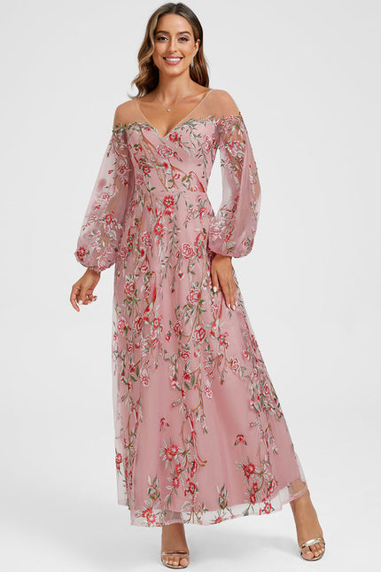 Robe Cocktail Mousseline Fleurie - gallery 9