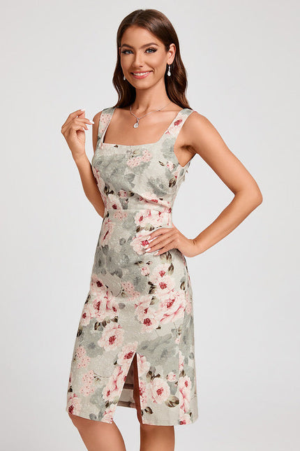 Robe Cocktail Fleurie Élégante - gallery 2