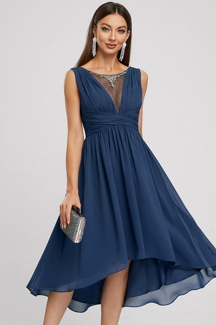 Robe Cocktail Mousseline Chic
