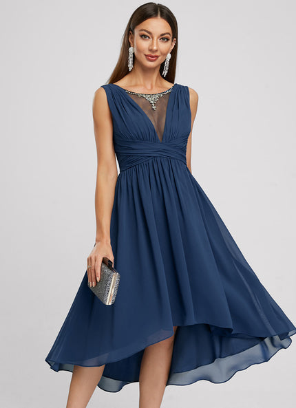 Robe Cocktail Mousseline Chic