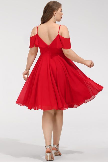 Robe Cocktail Mousseline Émeraude - gallery 7