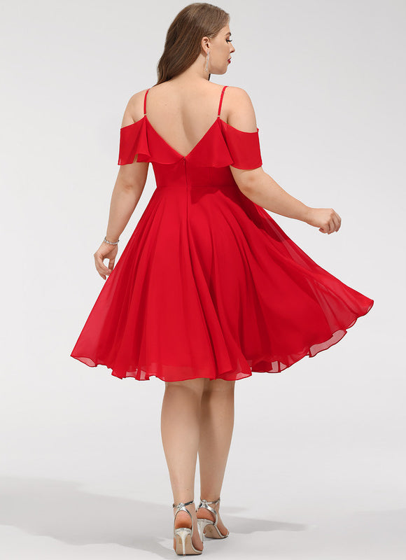 Robe Cocktail Mousseline Émeraude - gallery 7