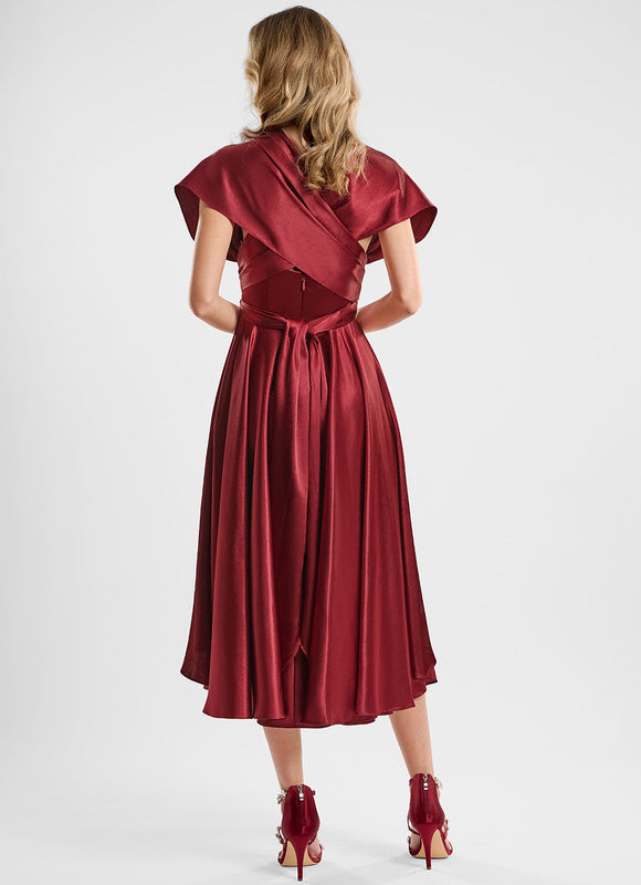 Robe Cocktail Satinée Multi-Style - gallery 4