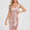 Robe Cocktail Satinée Asymétrique